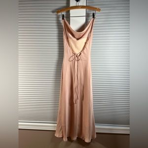 Showpo. Long Dress Peach Size 8